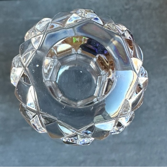 VTG Crystal Hand Cut Decanter & Stopper Large Round Bulb Bottle Shape EUC - Picture 4 of 14